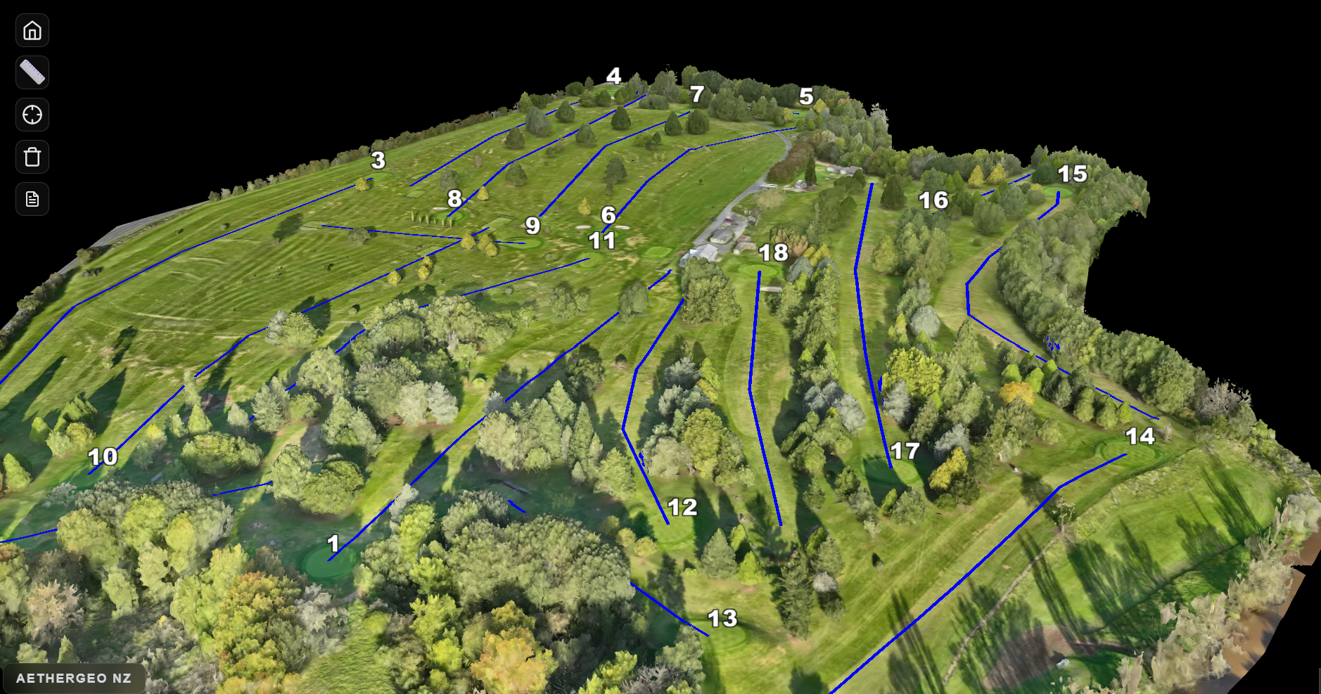 RTK Drone Mapping of Golf Course